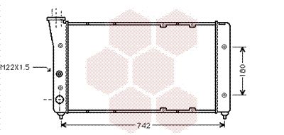 VAN WEZEL Radiators, Motora dzesēšanas sistēma 58002091